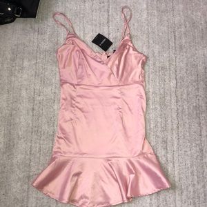 Pink silk dress from forever 21